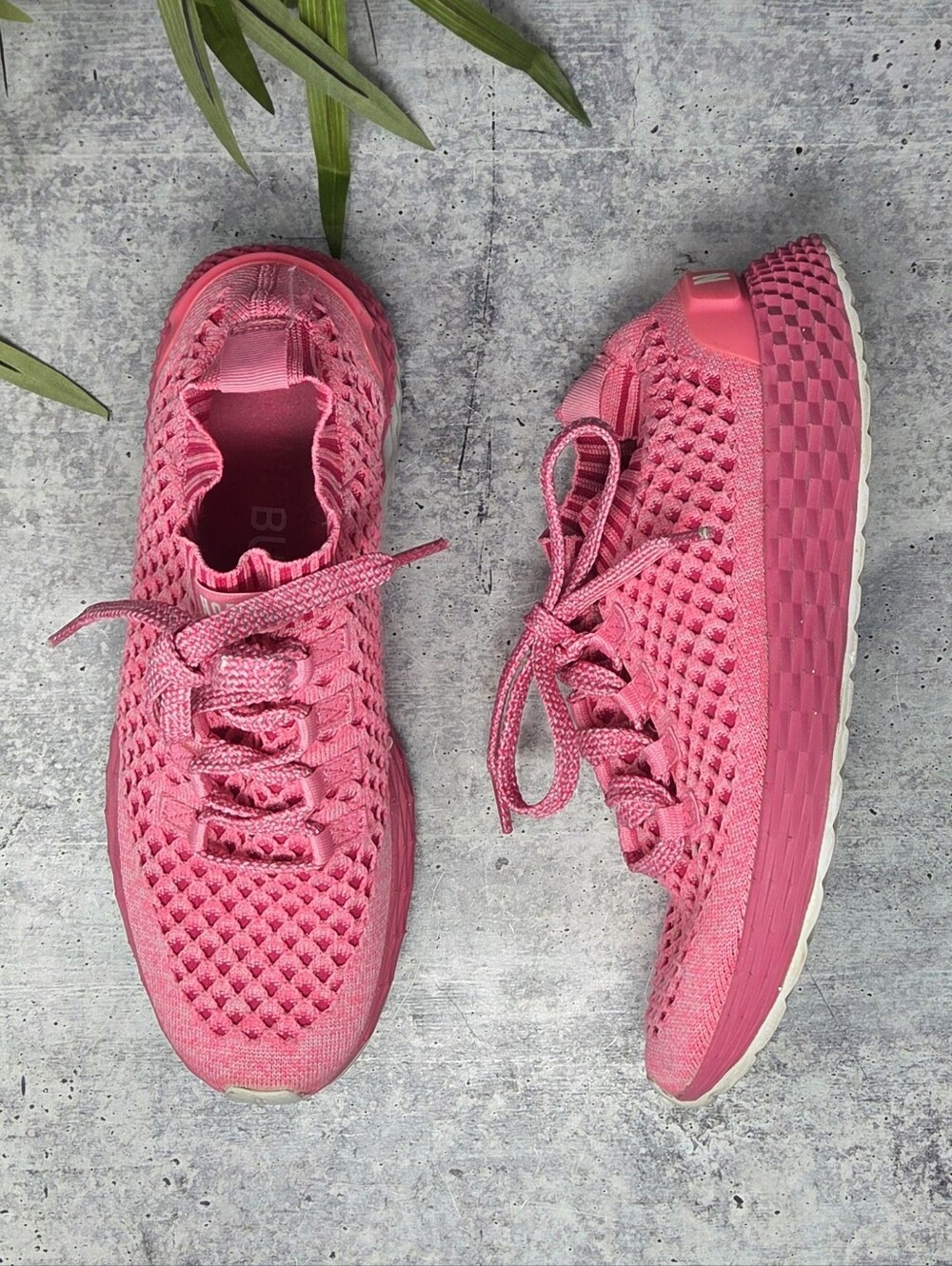 NOBULL Hot Pink Allday Knit Mesh Sneakers Womens Size 9